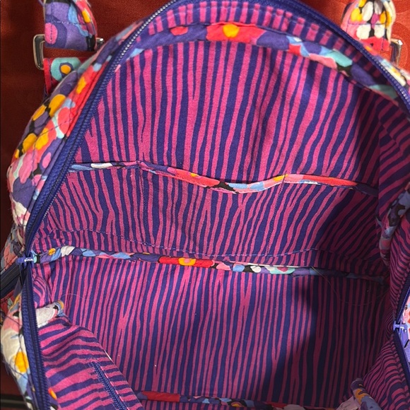 Vera Bradley Colorful Floral Bowler Bag EUC - Picture 9 of 12